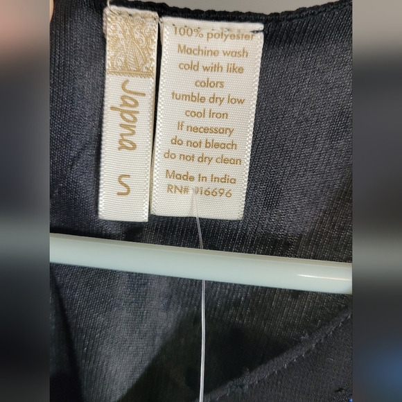 Japna Black Embroidered Dress  Small - Picture 3 of 4